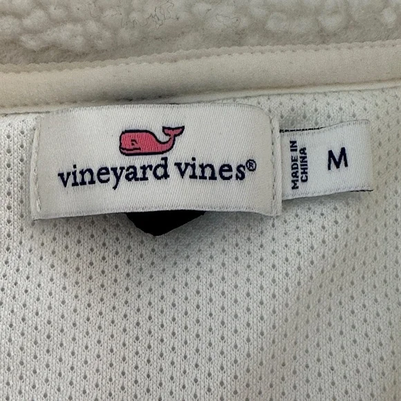 Vineyard Vines White Fleece Vest - Picture 2 of 5